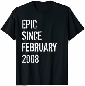 14歳の誕生日 男の子 女の子 2008年2月生まれ 14歳 Tシャツ