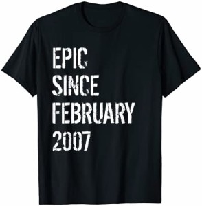 15歳の誕生日 男の子 女の子 2007年2月生まれ 15歳 Tシャツ