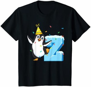 キッズ 2歳の誕生日ペンギンギフト Tシャツ