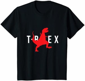 キッズ T-Rexジャンプサウルススポーツスタイル|ティラノサウルス・レックス Tシャツ