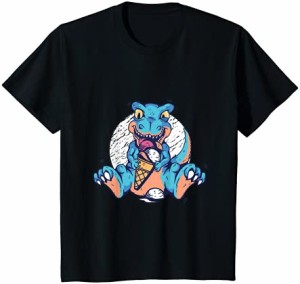 キッズ アイスクリーム付きキッズ恐竜 Tシャツ