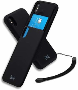 TORU CX SLIDE iPhone Xs Max ケース カード収納 スライド式 カードホルダー 耐衝撃 デュアルレイヤー ハイブリッド ウォレットケース ハ