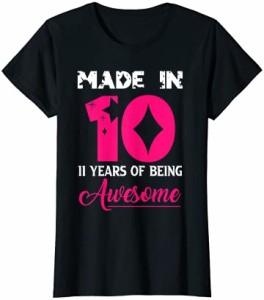 11歳の誕生日のための11歳の女の子のギフト Tシャツ