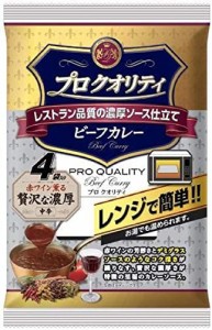 ハウス プロクオリティ ビーフカレー 4袋入り 贅沢な濃厚 540g ×6袋 [レンジ化対応・レンジで簡単調理可能]