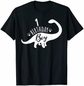 バースデー 恐竜シャツキッズシャツ男の子女の子恐竜 dinosaur 1 birthday boy T-rex Tシャツ