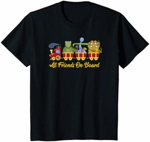 キッズ 恐竜と面白い電車 子供へのギフト＃1 Tシャツ