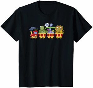 キッズ 恐竜と面白い電車 子供用シャツ＃5 Tシャツ