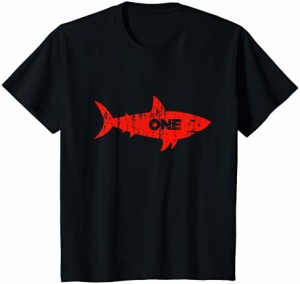 キッズ BIRTHDAY SHARK シャツ1歳1歳の誕生日プレゼント幼児 Tシャツ