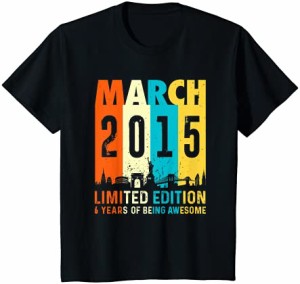 キッズ 6限定版、2015年3月6歳の誕生日 Tシャツ