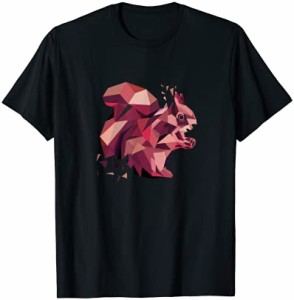 息子や娘のためのリスのグラフィック Tシャツ