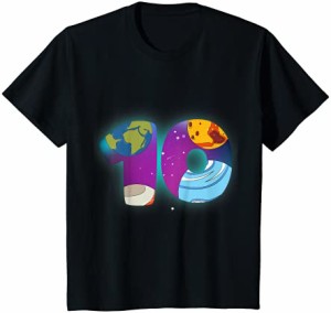 キッズ SPACE BIRTHDAY 10 シャツ 10歳 誕生日プレゼント 男の子 10歳 Tシャツ