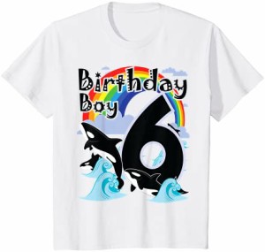 キッズ 2015年6歳の誕生日おめでとうございます 6歳生まれのオルカ・クジラ Tシャツ