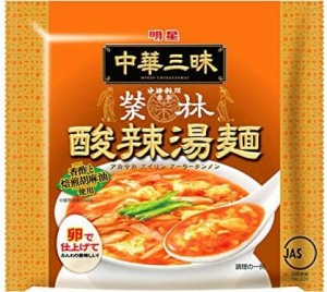 明星 中華三昧 赤坂榮林 酸辣湯麺 103g ×24個