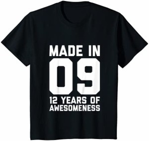 キッズ 12歳 誕生日シャツ 男の子 女の子 年齢 12歳 ギフト 2009年 キッズ Tシャツ