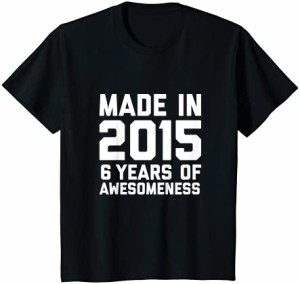 キッズ 6歳 誕生日シャツ 男の子 女の子 年齢 6歳 プレゼント 2015年 キッズ Tシャツ
