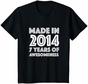 キッズ 7歳 誕生日シャツ 男の子 女の子 年齢 7歳 プレゼント 2014年 キッズ Tシャツ