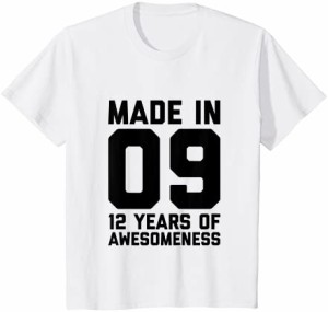 キッズ 12歳 誕生日シャツ 女の子 男の子 年齢 12歳 ギフト 2009年 キッズ Tシャツ