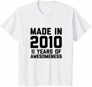 キッズ 11歳 誕生日シャツ 女の子 男の子 年齢 11歳 ギフト 2010年 キッズ Tシャツ