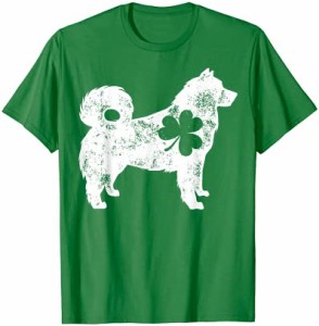 Alaskan Malamute St Patricks Day Boys Girls Shamrock Dog Tシャツ