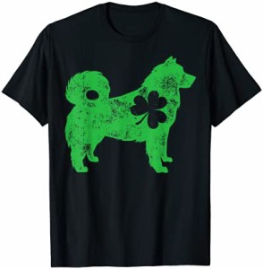 Alaskan Malamute St Patricks Day Boys Girls Shamrock Dog Tシャツ