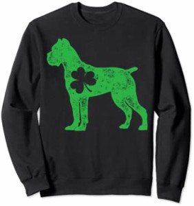 Cane Corso St Patricks Day Boys Kids Women Shamrock Dog Gift トレーナー