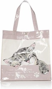 [グーグーワールド] エコバッグ レディース ねこ柄 トートバッグ 36502303 アイボリー W24cm×H24cm×D13cm（持ち手はサイズに含まれてい