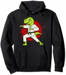 T-Rex Dinosaur Karate Jiu-Jitsu Fun Kids Boys Girls Kung Fu パーカー