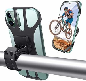 NICEDACK自転車スタンドスマートフォンスタンドオートバイスタンド360度回転取り外し可能落下防止アンチスウェイリリース4.5-7インチiPho