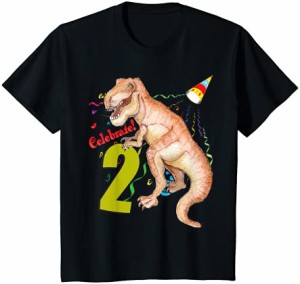 キッズ 恐竜2歳の誕生日の恐竜 Tシャツ