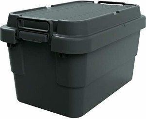 TRUSCO(トラスコ) トランクカーゴ 収納ボックス フラット天板仕様 50L 黒 BLKCF-50