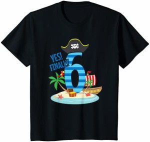 キッズ 6歳の誕生日 男の子 6年 海賊 Tシャツ