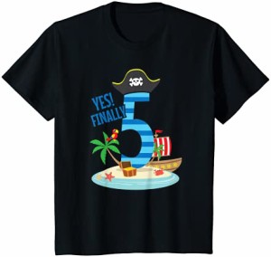 キッズ 5歳の誕生日 男の子 5年 海賊 Tシャツ