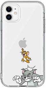 KAIFJ iphone x 用 ケース iphone xs 用 ケース トムとジェリー スマホケース 5.8インチ TPU クリア アイフォン X XS 用 Jumping