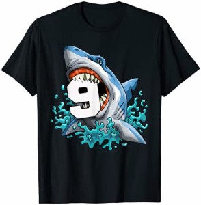 キッズシャーク 9歳の誕生日ボーイズ面白いシャーク 9歳誕生日 Tシャツ