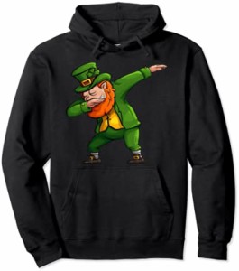 St Patricks Day Dabbing Leprechaun Boys Kids Men Women Dab パーカー