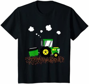 キッズ 砂場と幼稚園のための男の子のトラクターの服 Tシャツ