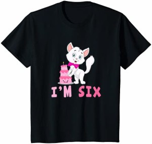 キッズ 私は六かわいい猫6歳の誕生日パーティー'M Tシャツ