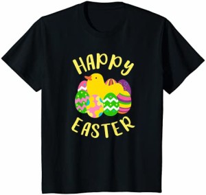 キッズ Happy Easter Chocolate Eggs Tシャツ