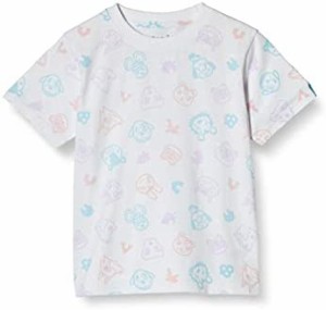 [ドウブツノモリ] Tシャツ キッズ ジュニア どうぶつの森 半袖 総柄 とたけけ しずえさん ブーケ