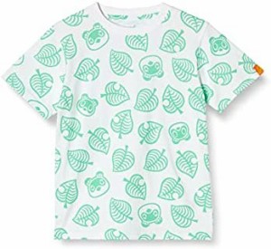 [ドウブツノモリ] Tシャツ キッズ ジュニア どうぶつの森 半袖 総柄 たぬきち つぶきち まめきち