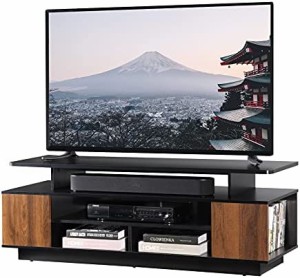 WAMPAT テレビ台 テレビボード テレビラックTVボードローボード 幅120×奥行39.5×高さ42.4cm 24型〜55型テレビ対応可能 AV機器対応 デッ