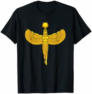エジプトの女神 翼のあるイシス 魔法の女神 Tシャツ