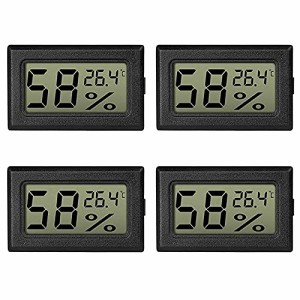 DiyStudio LCDデジタル温湿度計温度計 エンベデッドミニ湿度計 屋内部屋温度メーター-50℃〜70℃、家庭・オフィス・ワインセラー・繁殖地