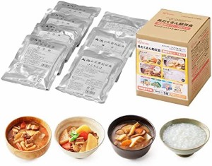アイリスオーヤマ 非常食 (製造から) 5年保存 4種 7個セット (けんちん汁、豚汁、肉じゃが、おかゆ)