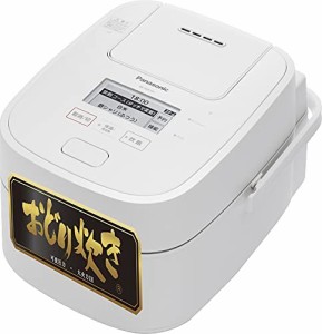 パナソニック 炊飯器 1升 最高峰モデル スマホ連携 銘柄炊き分け 可変圧力&大火力おどり炊き スチーム&全面発熱6段IH式 ホワイト SR-VSX1