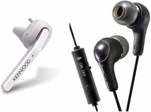 【セット買い】 JVCケンウッド KENWOOD KH-M500-W 片耳ヘッドセット ホワイト & JVC HA-FX7G-B リモコン・マイク付 ブラック