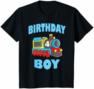 キッズ 4歳の誕生日シャツ 誕生日 男の子 4歳 Tシャツ