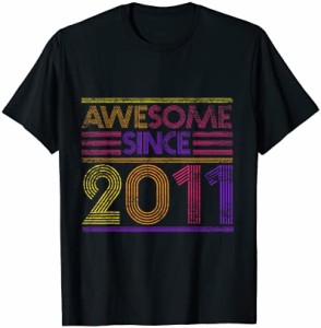 11歳の誕生日ギフト 男の子 女の子 - Awesome Since 2011 Tシャツ