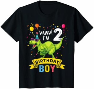 キッズ 2 Year Old Tレックス 恐竜 2歳の誕生日 男の子 Tシャツ