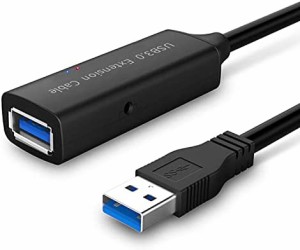 ROSONWAY USB 延長 5M USB3.0 延長ケーブル 信号強化チップ内蔵 5Gbps高速データ転送 タイプAオス-タイプAメス USBケーブル 延長 マウス